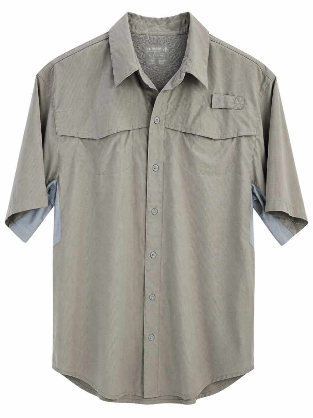 Reel Legends Engineer II Fishing Shirt Gray Vented Outdoor Performance S Men's